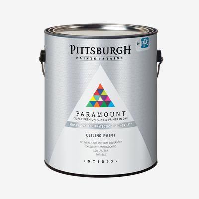 PITTSBURGH PAINTS & STAINS<sup>®</sup> PARAMOUNT<sup>®</sup> Ceiling Paint & Primer In One