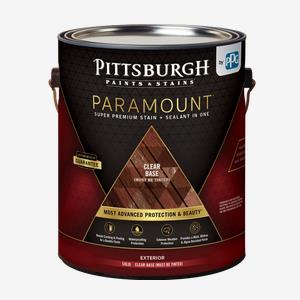 PITTSBURGH PAINTS & STAINS<sup>®</sup> PARAMOUNT<sup>™</sup> Exterior Solid Color Super Premium Stain & Sealant In One