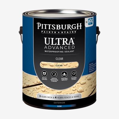 PITTSBURGH PAINTS & STAINS<sup>®</sup> ULTRA Advanced Exterior Clear Waterproofing Sealant